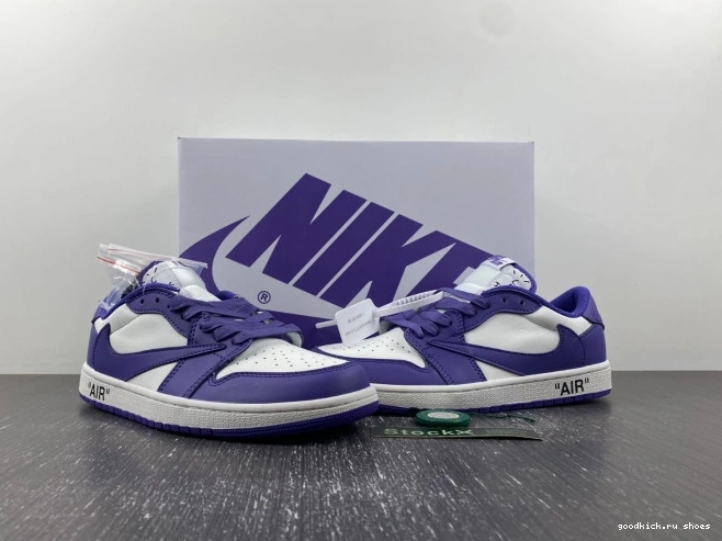 Rep CUSTOM OFF-WHITE AIR TRAVIS JORDAN SCOTT X 1 DM7890-386 X 0708